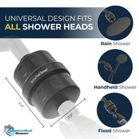 Universal Design Shower Head Filter Matte Black - The Shower Head Store