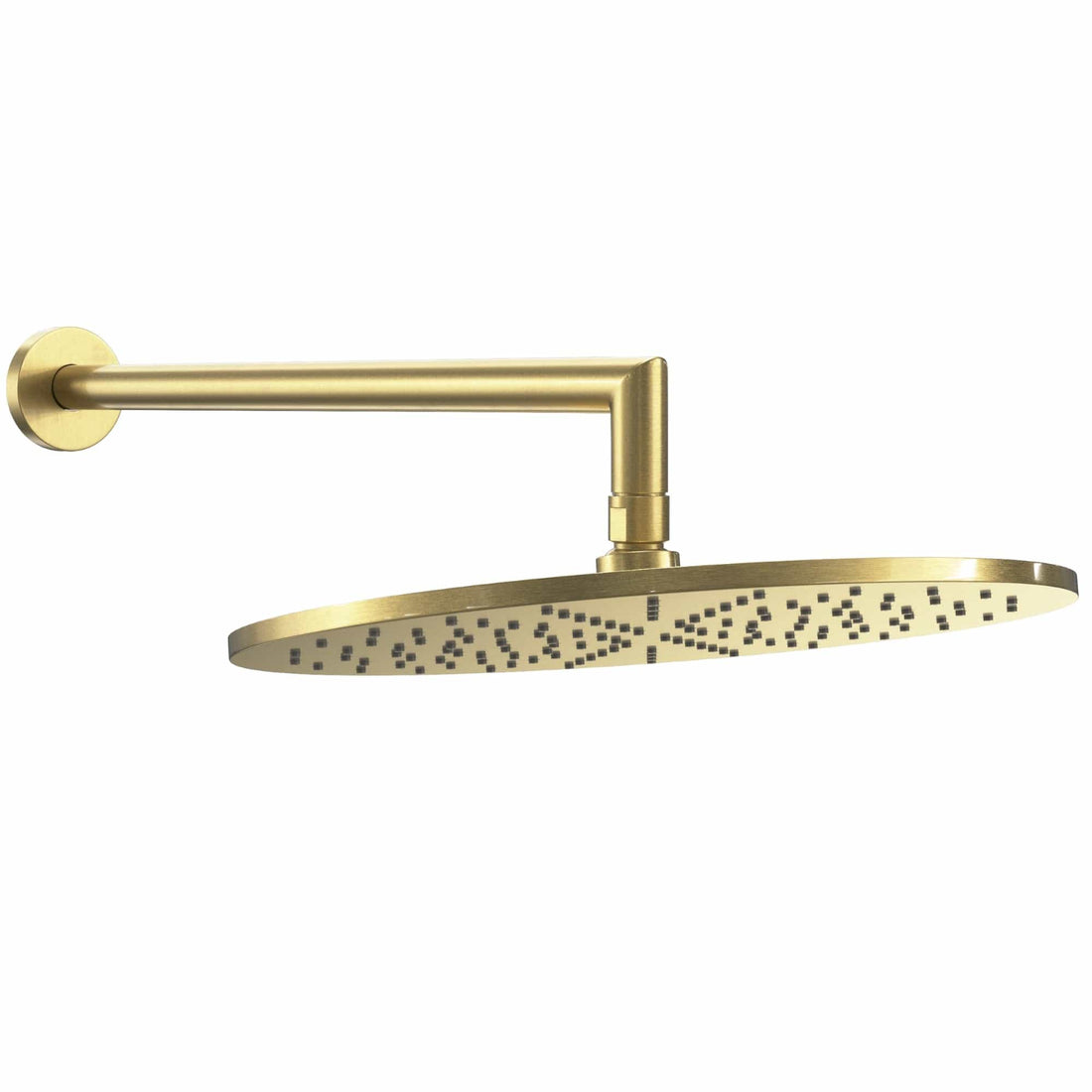 Main Image 12 Inch Rain Shower Head with Arm Brushed Gold / 2.5 - The Shower Head Store