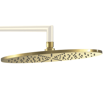 Main Image 12 Inch Rain Shower Head Brushed Gold  / 2.5 - The Shower Head Store