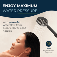 Maximum Pressure All Metal Shower Head Filter with 1-Spray Handheld Shower Head Set Matte Black / 2.5 - The Shower Head Store