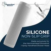 Shark Skin Grip For 1-spray Handheld Shower Head – Slip-free Grip