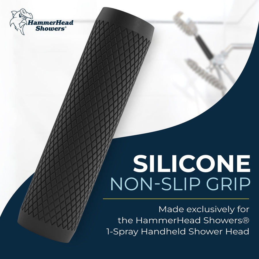 Shark Skin Grip For 1-spray Handheld Shower Head – Slip-free Grip