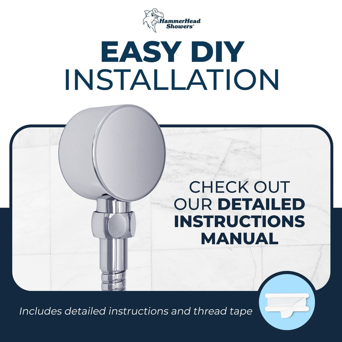 Easy DIY Installation Drop Ell Chrome - The Shower Head Store