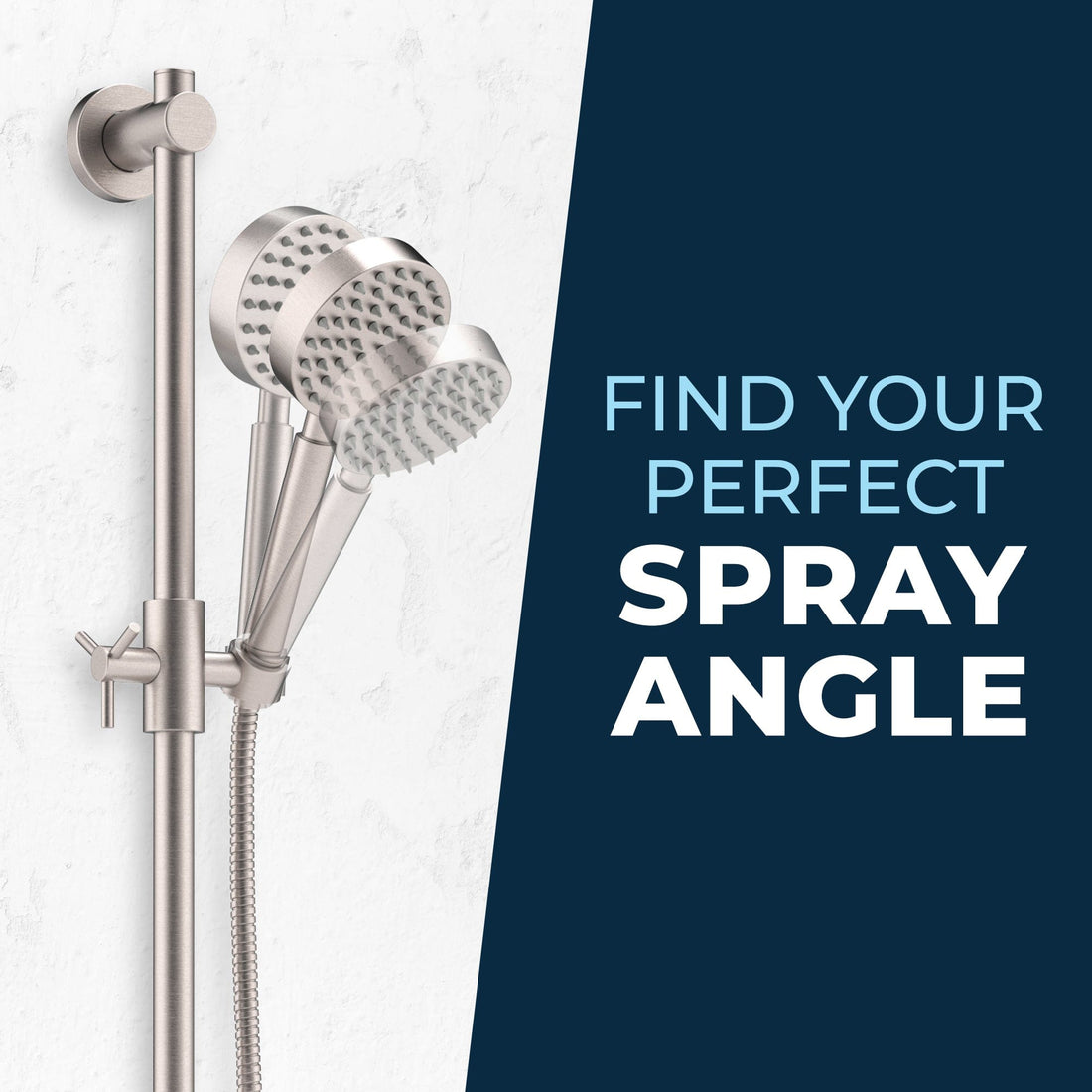 Spray Angle Slide Bar Brushed Nickel — The Shower Head Store