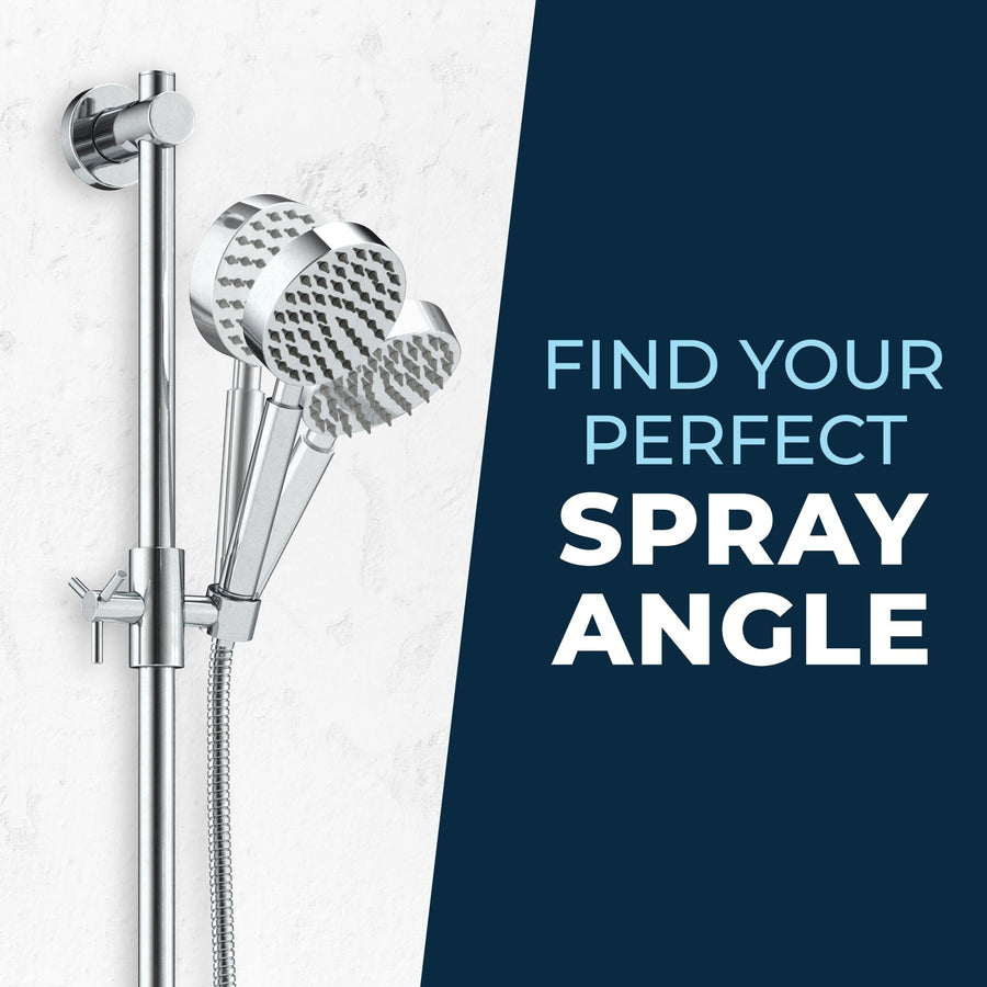 Spray Angle Slide Bar Chrome — The Shower Head Store