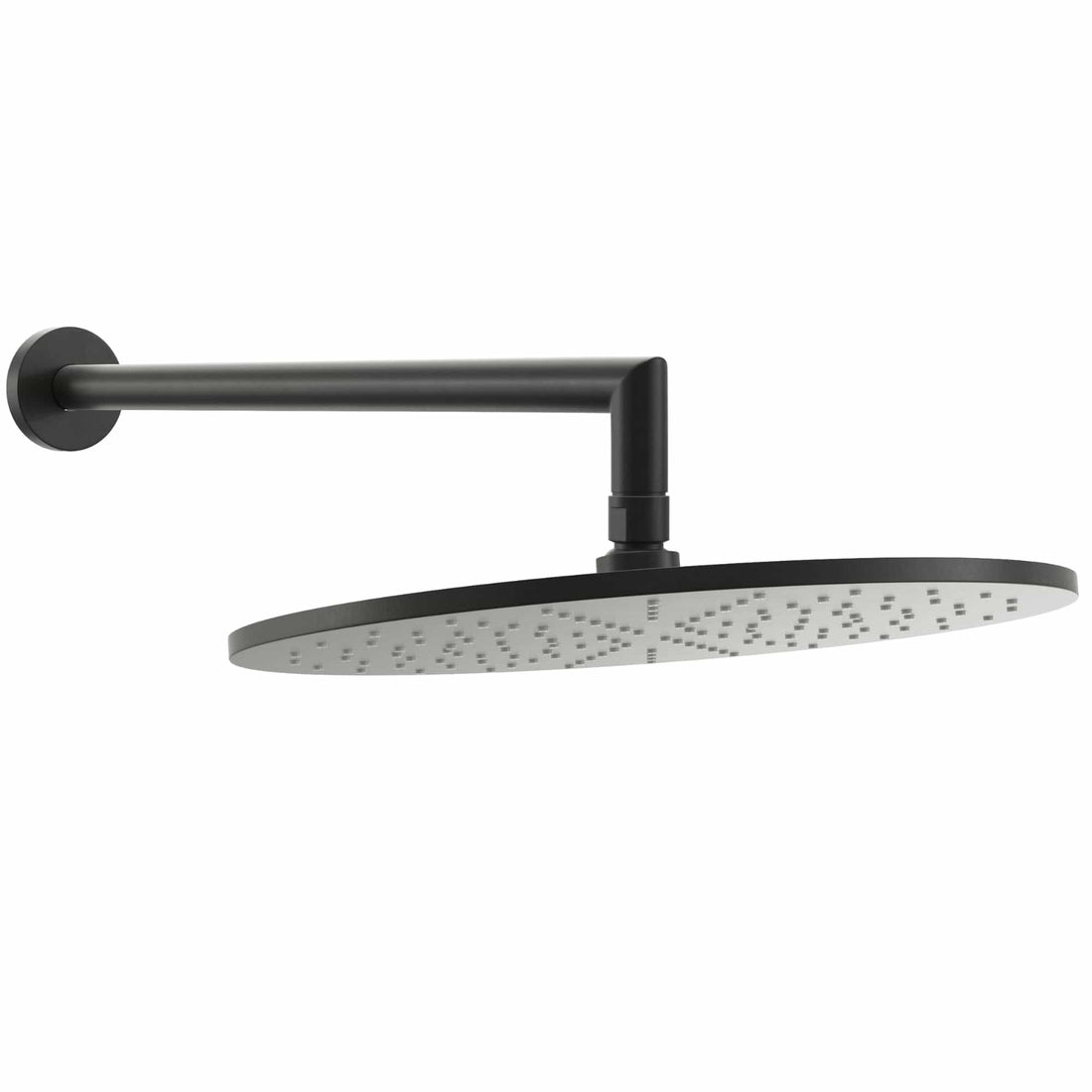 Main Image 12 Inch Rain Shower Head with Arm Matte Black / 2.5 - The Shower Head Store