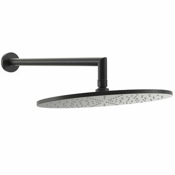 Main Image 12 Inch Rain Shower Head with Arm Matte Black / 2.5 - The Shower Head Store