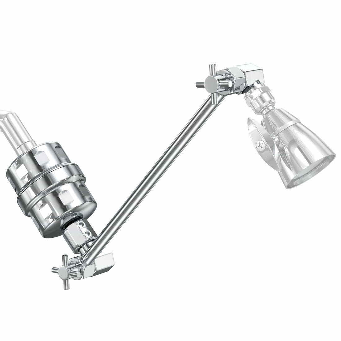 All Metal Shower Head Filter with Adjustable Shower Arm Extension