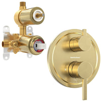 Main Image 2-Handle Valve and Trim Brushed Gold  - The Shower Head Store