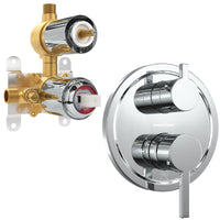 Main Image 2-Handle Valve and Trim Chrome - The Shower Head Store