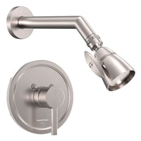 Main Image All Metal 2-Inch High Pressure Shower Head Set - Complete Shower System with Valve and Trim Brushed Nickel  / 2.5 - The Shower Head Store