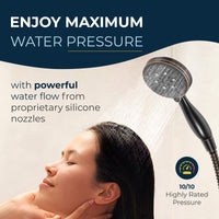 Maximum Water Pressure 3-Spray Handheld Shower Head Set with Valve and Trim Oil Rubbed Bronze / 2.5 - The Shower Head Store