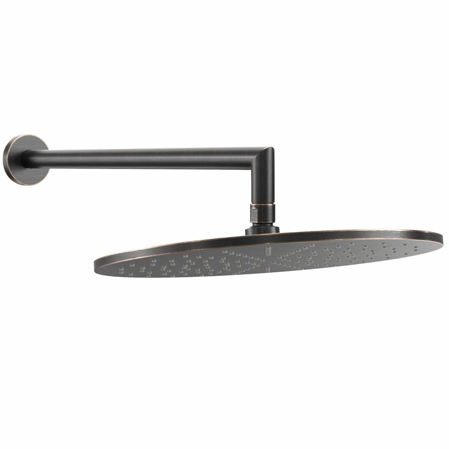 Main Image 12 Inch Rain Shower Head with Arm Oil Rubbed Bronze / 2.5 - The Shower Head Store