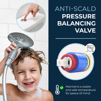 Pressure Balancing Cartridge 2-Handle Valve and Trim Brushed Gold  - The Shower Head Store