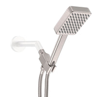 Main Image Handheld Square Shower Head Set Brushed Nickel  / 2.5 - The Shower Head Store