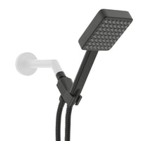 Main Image Handheld Square Shower Head Set Matte Black  / 2.5 - The Shower Head Store