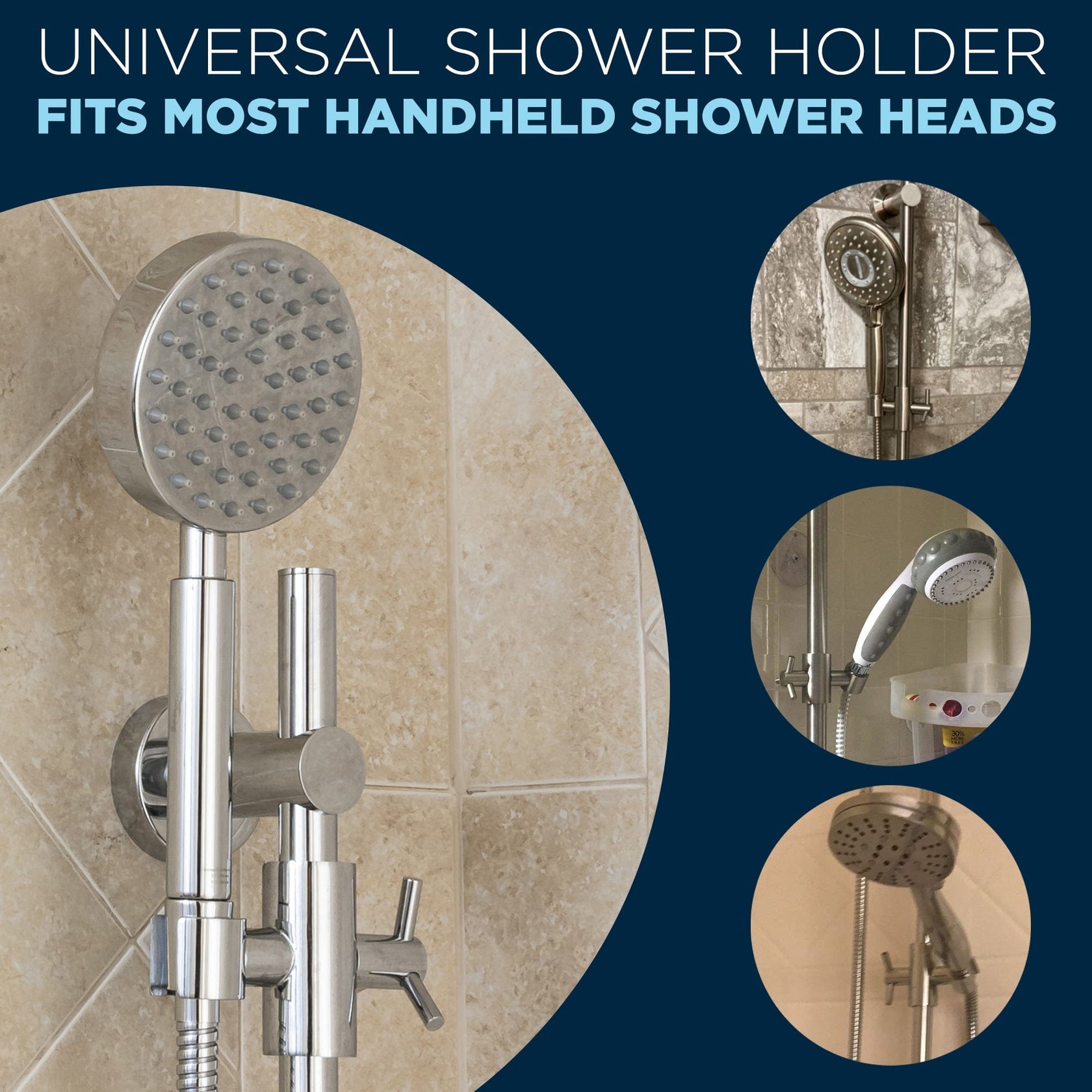 ALL Metal Shower Slide Bar with Hand Held Shower Head Holder#N#– The ...